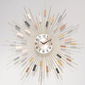 Duvar Saatleri Elektronik Lüks Büyük Saat Oturma Odası Yaratıcı Dekoratif Mutfak Saatleri Horloge Murale Dekorasyonu Ev için