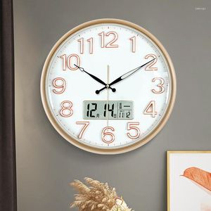 Wall Clocks Luminous Led Digital Clock Modern Design Creative Stylish Decorative Silent Orologio Parete Home Decoration