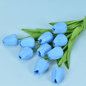 Fleurs d￩coratives couronnes pu mini tulip d￩coration de mariage artificiel de fleur de soie artificielle artificielle de mode meublement d'articles 2174 v2