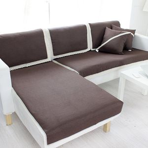 Pokrywy krzesełka 1 sztuk japońska elegancka sofa narożna sofa Poduszka Bawełniana lniana tkanina cztery sezony dostępne domowe dekoracja ślubna