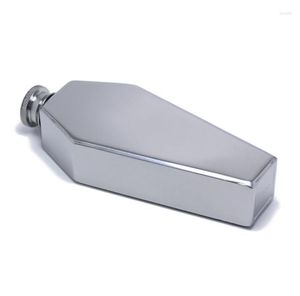 Hip Flasks 50PCS Mini Flask 100ML Personalized Coffin Shape Stainless Steel Portable Flagon Travel Wine Pot Bar Supplies Men's Gift SN