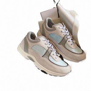 Designer lyx m￤n kvinnor casual skor tyg mocka effekt kalvskinn nylon reflekterande sneakers sammet blandad fiber mode