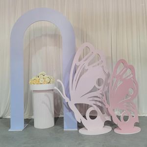 Decorazione per feste Sfondo a farfalla Baby Shower Panel Stand Matrimonio Matrimonio Arco Fot Compleanno