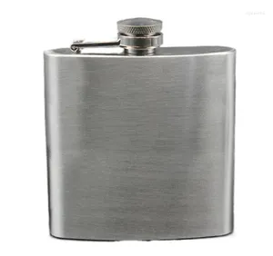 Hip Flasks WholeSale 100pcs/lot Men's Portable Flagon Liquor Flask 6OZ Stainless Steel With Plug