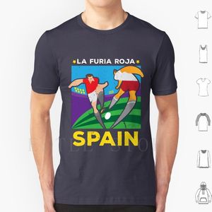 Men s T Shirts Classic Spain Poster World Soccer Cup Russia Espana Team Jersey T Shirt Men Cotton 6Xl 220922