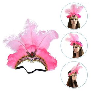 Bandanas headbandflapperheaddress 1920'ler grup saç tavır grils fascinatorforshowgirl cosplay