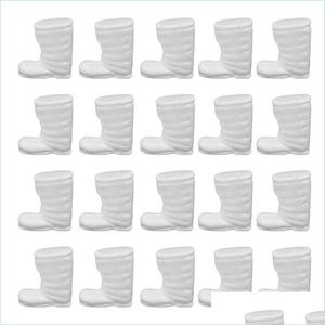 Decoração de festa 20pcs isopor botas de Natal Poliestireno Ornamento Diy Boot Preschool Education Crafts Props Drop mxhome dhfei