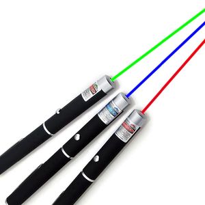Laser Pointers Red Green Purple Three-color Laser Pointer Projection Teaching Demonstration Pen Night Children Toys