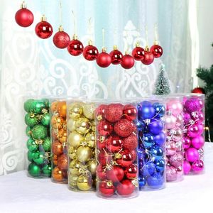 Party Decoration Christmas Balls Xmas Tree Ornaments Hanging Pendants Glitter Bauble Year Decorations Gift