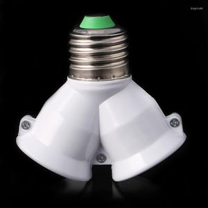 Portalampada E27 a doppia base presa convertitore adattatore prolunga LED lampadina goccia