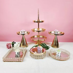 Bakeware Tools 6pcs/lot Cake Stand And Pastry Trays Cupcake Holder Fruits Dessert Display Plate Table