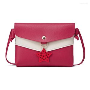 Torby wieczorowe moda słodka worek na ramię pu skórzana torebka gwiezdna gwiezdna woreczka dziewczyna swobodna komunikator crossbody bolsos mujer