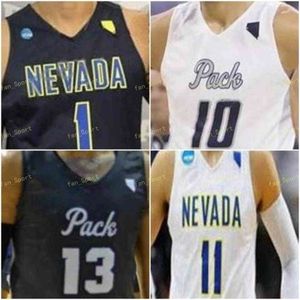 Maglia da basket Sj NCAA College Nevada Wolf Pack 24 Caroline 40 Vincent Lee 42 K.J. Hymes 54 Zach Wurm cucito su misura