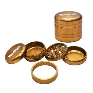 Accessori per fumatori Honeypuff Herb Grinder 63mm Rettificatrice a 5 strati per frantoio per erbe secche con pennello