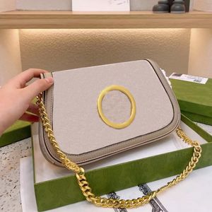 Blondie Bag na ramię luksusowy designerski skórzany klapa torebka torebki Crossbody Crossbody torebki Kobiet portfel okrągły Złote Ton Gold Gogo Gamo Torebki magnetyczne