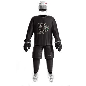 Set da corsa College Hockey Wears H80 serie maglia da allenamento per hockey su ghiaccio personalizzata leggera e sottile nera traspirante di alta qualitàtutti 220922