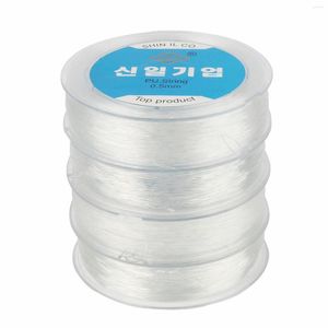 Componenti 0.5-1mm Trasparente Elastico Linea di Cristallo Perline Corda Filo di Filo Per Gioielli Che Fanno Accessori Braccialetto FAI DA TE 40-100 m