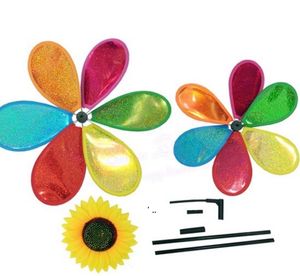 Garden Decorations Rainbow Pinwheels Sunflower Whirligig Wind Spinner Large Windmill Toys for Yard Lawn Art Decor Baby Kids Toy PSE14286