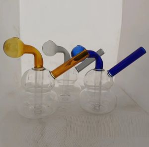 Кальяны стеклянная масляная горелка вода бонгс 4 стили маслоговые трубы толстые маленькие бабтерные буровые установки Bong Mini Dab для курения