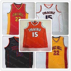 WSKT billig Syracuse 15 Carmelo Anthony Jersey Basketball Orange Black White Stitched NCAA College Anthony S-XXL