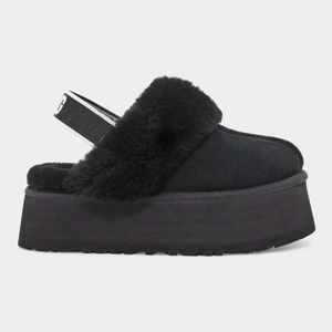 Ciabatte in pelliccia Tasman Pantofole Designer Piattaforma australiana Pantofola per donna Inverno Australia Stivali da neve Caldo fondo spesso Tazz Stivaletti pelosi Taglia 43