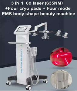 Новая Tech 3 в 1 6D Lipo Slimmer Laser -диод липолазер сжигание жировой целлюлит Удаление Cryolipolysis EMS Slim Machine Skin Skining СДЕЛАТЬ ОБОРУДОВАНИЕ ФОРМА ФОРМА