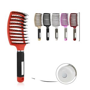 Women Hair Scalp Massage Comb Bristle Hairbrush Wet Curly Detangle Hair Brush for Salon Hairdressing Styling Tools 20220922 E3