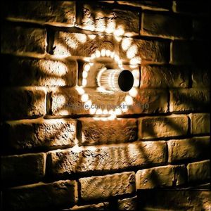 Wall Lamp Home Deco El Supplies Garden Led 3W Rgb Wireless Aluminum Sconce Creative Lights For Stair Bathroom Bedroom Ot4Oz