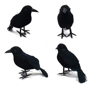 Andere festliche Party liefert Halloween künstliche Krähe Schwarze Vogel Raven Horror Requisiten Simulation gefälschte Tier Scary Toys 220922