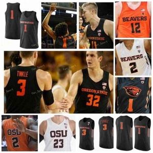 SJ Oregon State Beavers College Basketbol Forması 42 Scott Howard 45 A.C Yeşil 15 Eric Moreland 12 Drew Eubanks Kadın Gençlik Özel Dikiş