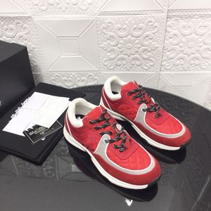 Skor designer toppversion ren handgjorda 2022ss xiaoxiang f￤rgblock plattform sneakers pappa skor