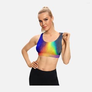 Kvinnors tankar Sojinm Yoga Kvinnors BRA Cross Shoulder Straps stabila st￶ts￤ker k￶rning Fitness Push-Up Tube Top Sports Underwear