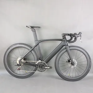 Bici completa da strada TT-X34 Aero Disc con gruppo Empire Pro 2X12 velocità e set di ruote in carbonio