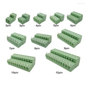 Belysningstillbehör 5PAIR KF2EDG 15EDG 3,81mm 2/3/4/5/6/7/8/9/10/12 PIN Rätt vinkel PCB Skruv Terminal Blockkontakthöjd 3,81 mm Huvud