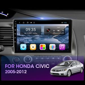 VIDEO RADIO RADIOWA ANDROID 10.0 9 cali 4 Podstawowy odtwarzacz nawigacji audio GPS dla Honda Civic 2006-2011 Rhd Auto Head Unit