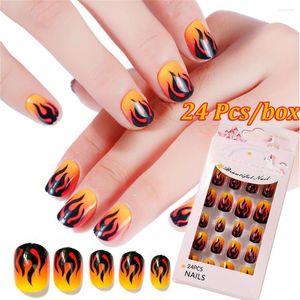 False Nails Fshion acrílico Fake Press on Complet Coberlable Art Stick Stick Stick