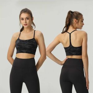 Sutiã de ioga colete esportivo feminino sexy cintura fina costas regata suspensório em forma de Y roupa íntima de ginástica