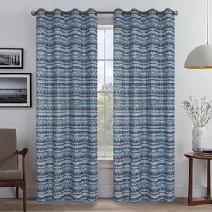 Curtain October Modern High Shading Joyous Flocked Polyester Cotton For In Living Room