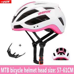 Caschi ciclistici Caschi in bicicletta Batfox uomini Donne Casco da ciclismo Celme di bici MTB Pink Mountain Road Road Cycling Sports Outdoor Sports UltraLight Helmets T220921