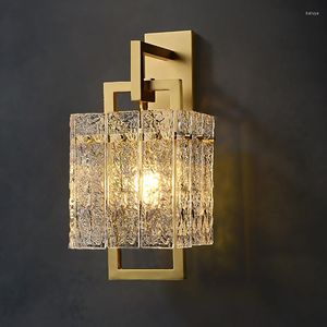 Lâmpada de parede Design GPD Design Gold Villa Hallway Glass Lighttle E14 LED SCENCE INLUNHO INHOVERAÇÃO Decoração Homed