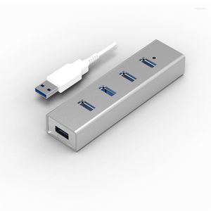 3.0 4 bağlantı noktası USB fiş Dizüstü bilgisayar / ultraBook Acessorios Computador için üst düzey alüminyum tarak seti