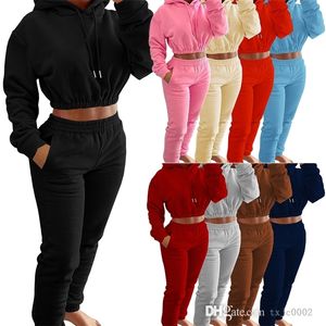 Jesienne zimowe pluszowe dresy kobiet 2022 Dwukierunkowe z kapturem strój do joggingu dresowe bluza z kapturem Zestaw Stupy