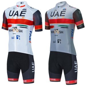 Conjuntos de camisas de ciclismo Conjunto de ciclismo 2023 Camisa de ciclismo dos Emirados Árabes Unidos Shorts de bicicleta 20D Calças Team Ropa Ciclismo Maillot Roupa de bicicleta Uniforme 220922