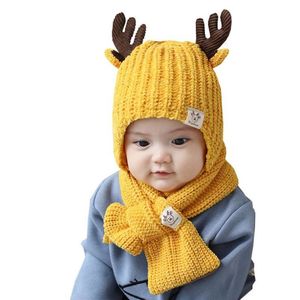 Halsdukar wraps hattar halsdukar handskar uppsättningar gör hattar för barn barn baby beanie lilla hjort barn pojkar stickade vinter 2 st päls flickor hatt och halsduk 220921