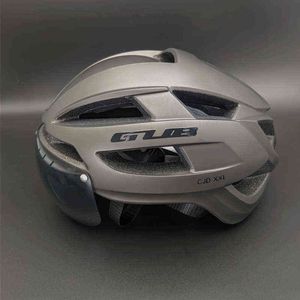 サイクリングヘルメットGub Aero Bike Helmet XXL 61-65充電可能なテールライト呼吸可能な厚epsスポーツセーフヘルメットサイクリング機器T220921
