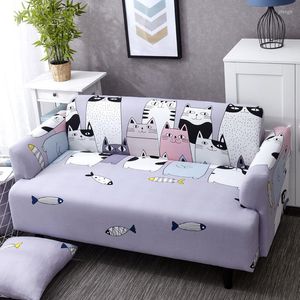 Coprisedie Copribracciolo per divano elasticizzato in spandex a 4 posti Fodera di protezione per mobili lavabile stampata con animali elastici per soggiorno