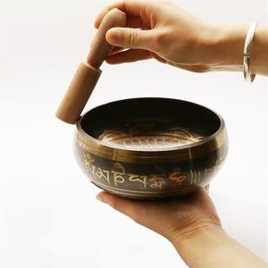 Kulki jogi wykwintne tybetańskie metalowe metalowe miski do śpiewania napastnika dla buddyzmu Buddyzm medytacji leczenie wzór relaksacji losowo z C