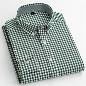 Camisas casuais masculinas Camisa xadrez casual de design especial confortável de manga longa Camisas Easycare