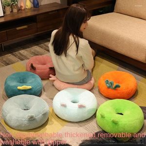 Travesseiro tatami redond futon pode sentar no chão cadeira japonesa cadeira em casa quarto sedentário janela de sacada