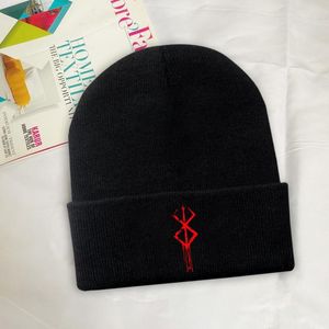 Berets Brand Skullies Beanie Berserk Winter Warm Strickmütze Unisex Caps Teenager Brimless Elastic Hats